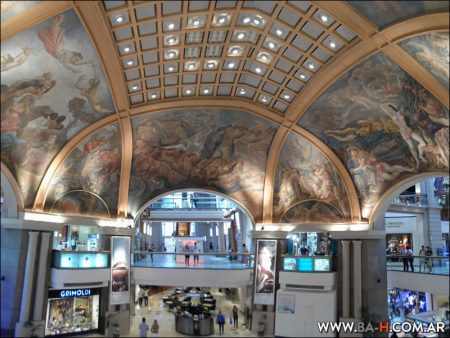 Galerías Pacífico, Murales, Cúpula, Pintura