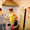 Cocina para huéspedes de Charlie's Hostel, Villa Crespo, Buenos Aires