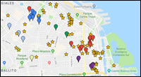Mapa de atracciones de Buenos Aires