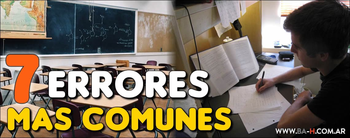 Cuáles son los errores más comunes cometidos por estudiantes universitarios